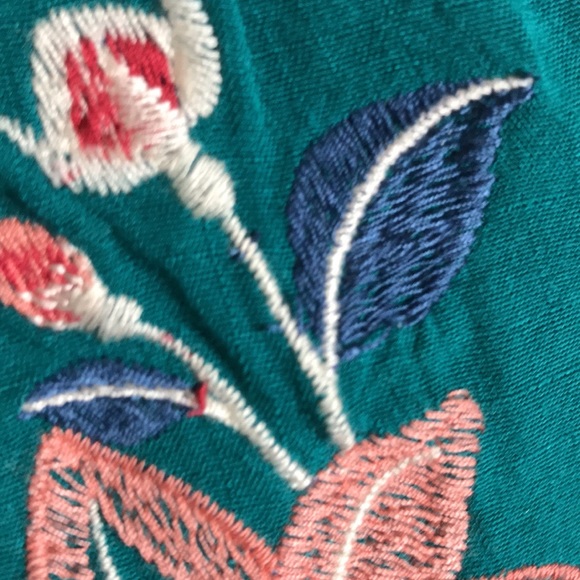 Flying tomatoe-Teal-floral Tunic-M - Picture 13 of 13